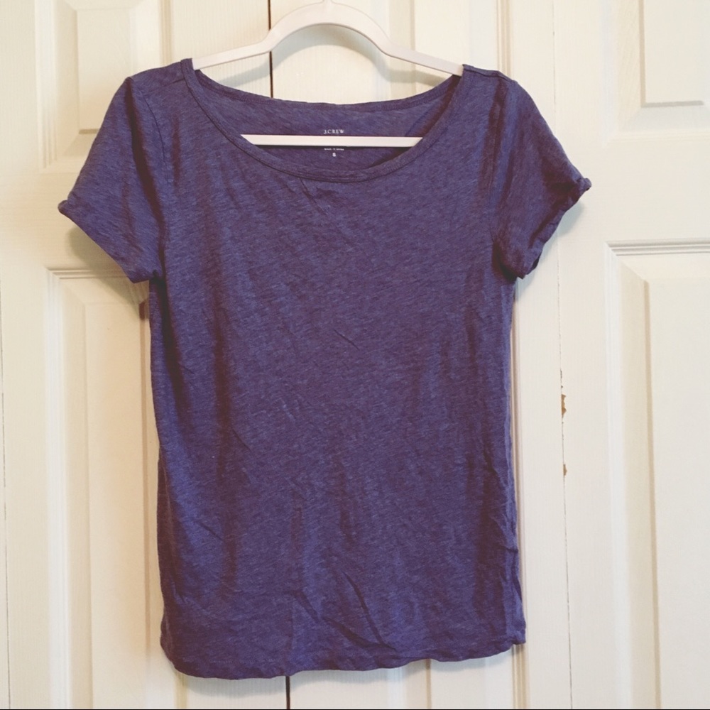 Blue Cotton T Shirt